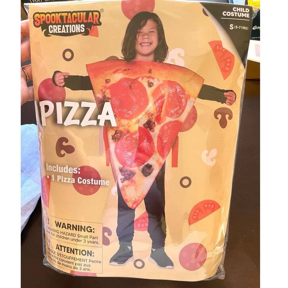 Spooktacular Creations Kids Unisex Pepperoni Pizza Costume Size Small 5-7 - Picture 2 of 11